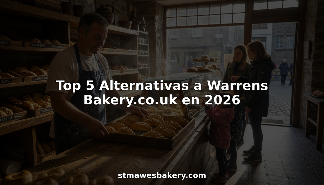 Panadero de una panadería tradicional en Cornualles que atiende a familias de la zona