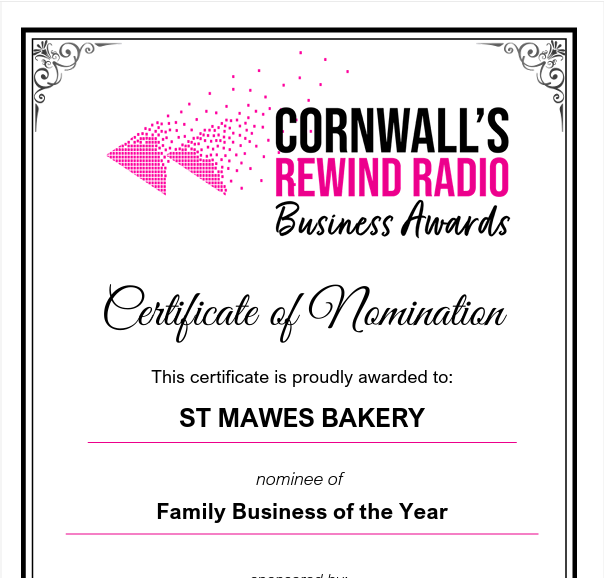 Today brought some exciting news for all of us at St Mawes Bakery.