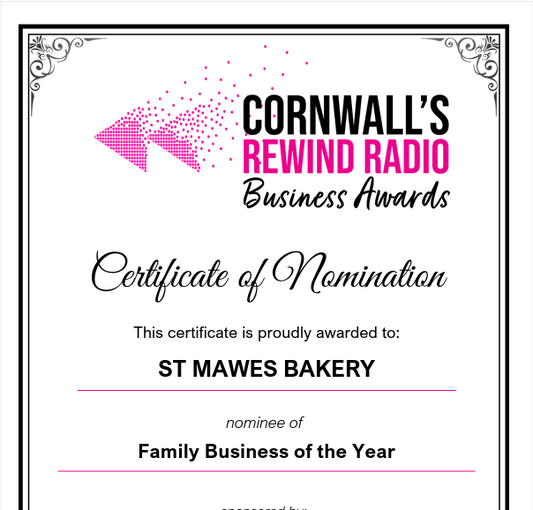Today brought some exciting news for all of us at St Mawes Bakery.
